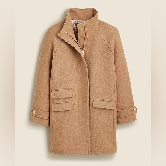 J.Crew Toscana coat in Italian wool blend, Size 12P NWOT - Picture 1 of 16